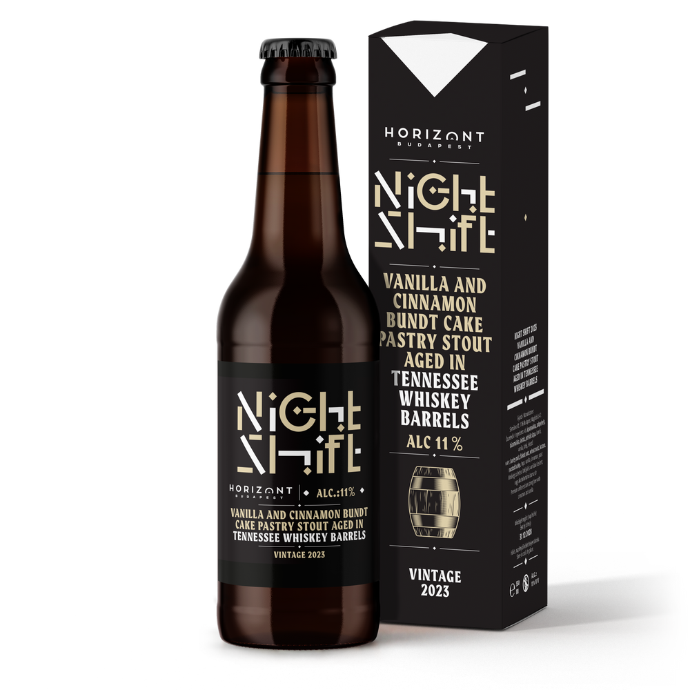 Night Shift 2023 Vanilla and Cinnamon Bundt Cake Pastry Stout Aged in Tennessee Whiskey Barrels