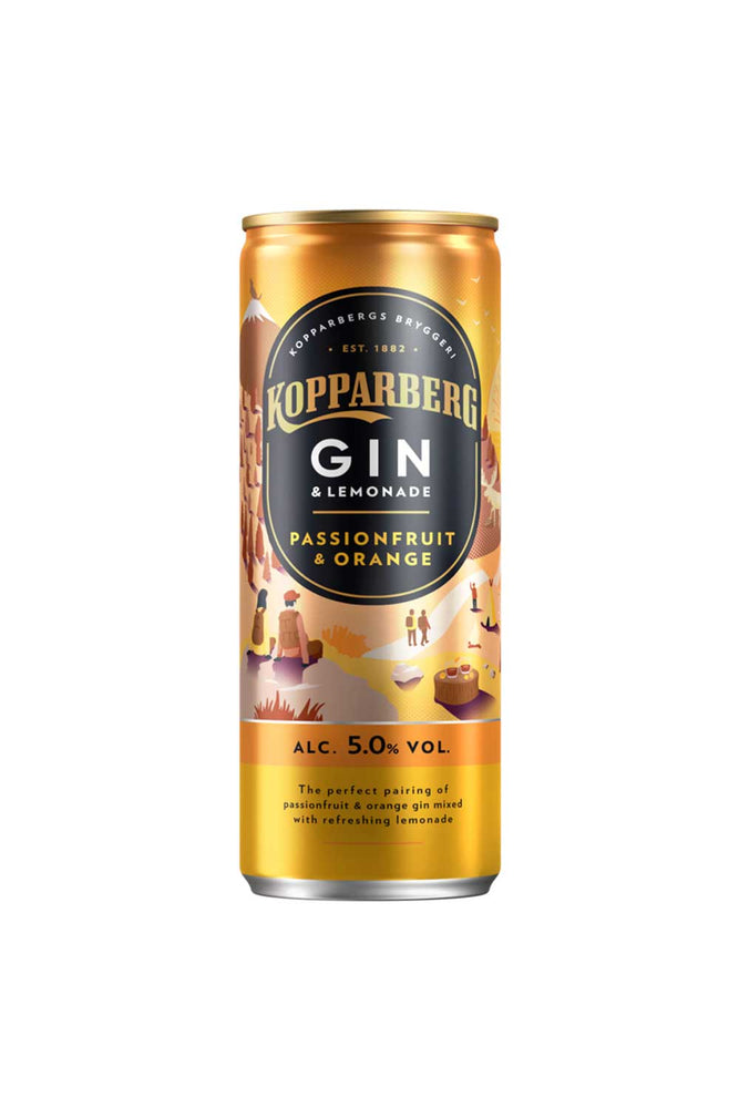 Koppaberg Gin Lemonade Passionfruit Orange | קופרברג ג'ין פסיפלורה ותפוז