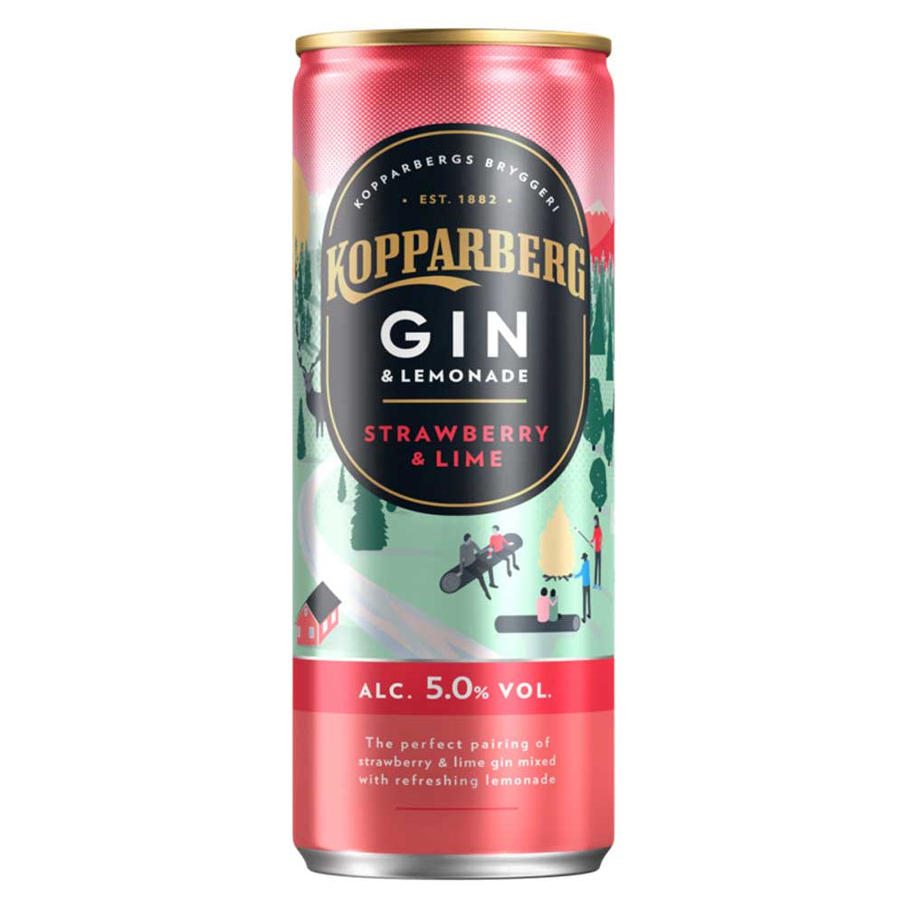 Koppaberg Gin Lemonade Strawberry Lime | קופרברג ג'ין לימונדה תות וליים